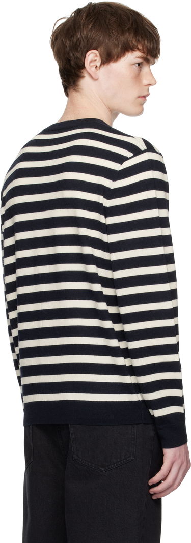 Pleteni pulover A.P.C. A.P.C. Matthias Striped Sweater Mornarica | WVBEC-H23431, 2