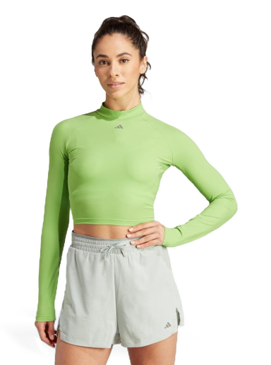 Krop-top adidas Originals HIIT HEAT.RDY Crop Top Zelena | IM2656