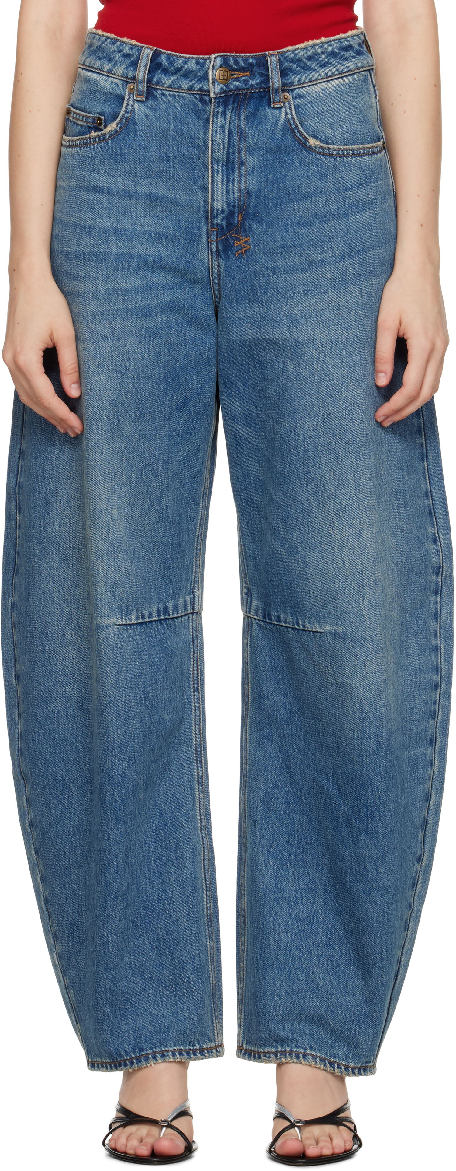 Kavbojke Ksubi Barrel Jeans Modra | WPF25DJ027, 0