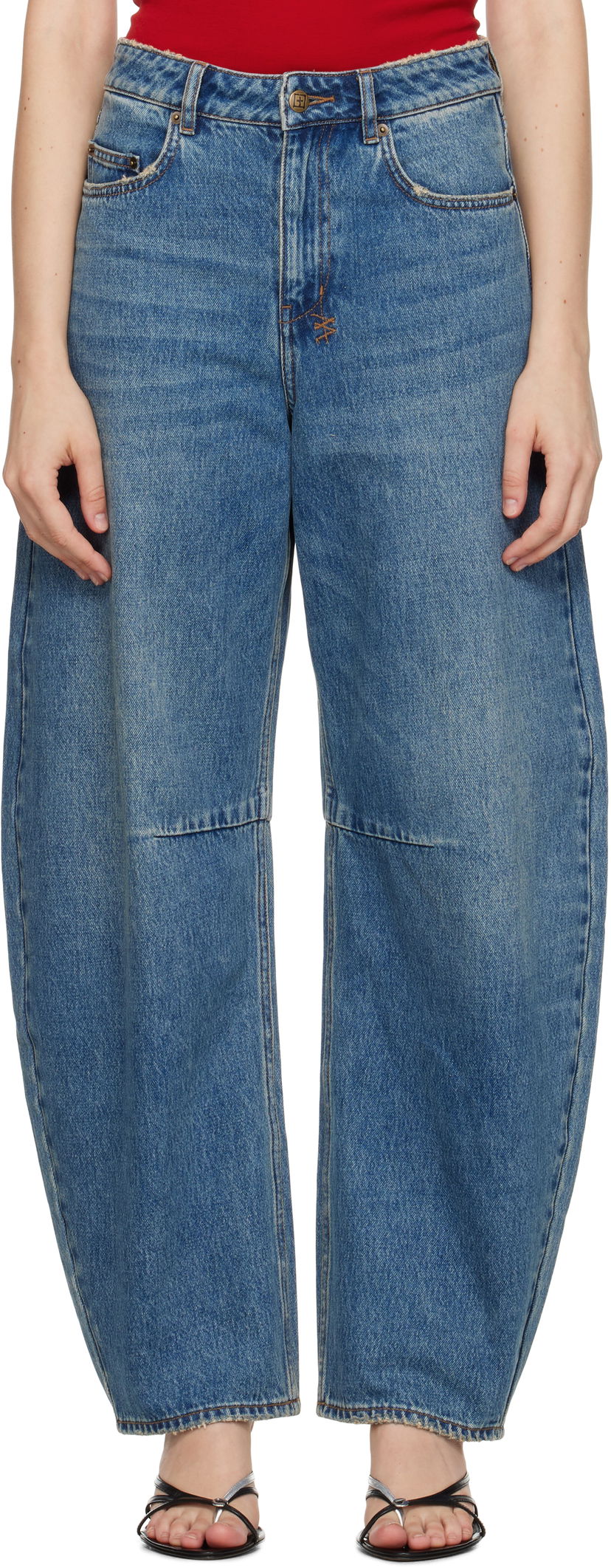 Kavbojke Ksubi Barrel Jeans Modra | WPF25DJ027