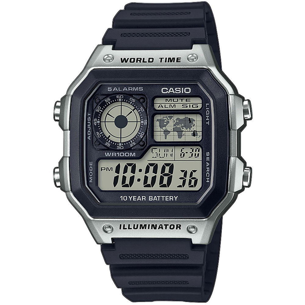 Ure CASIO Collection Črna | AE-1200WH-1CVEF, 0