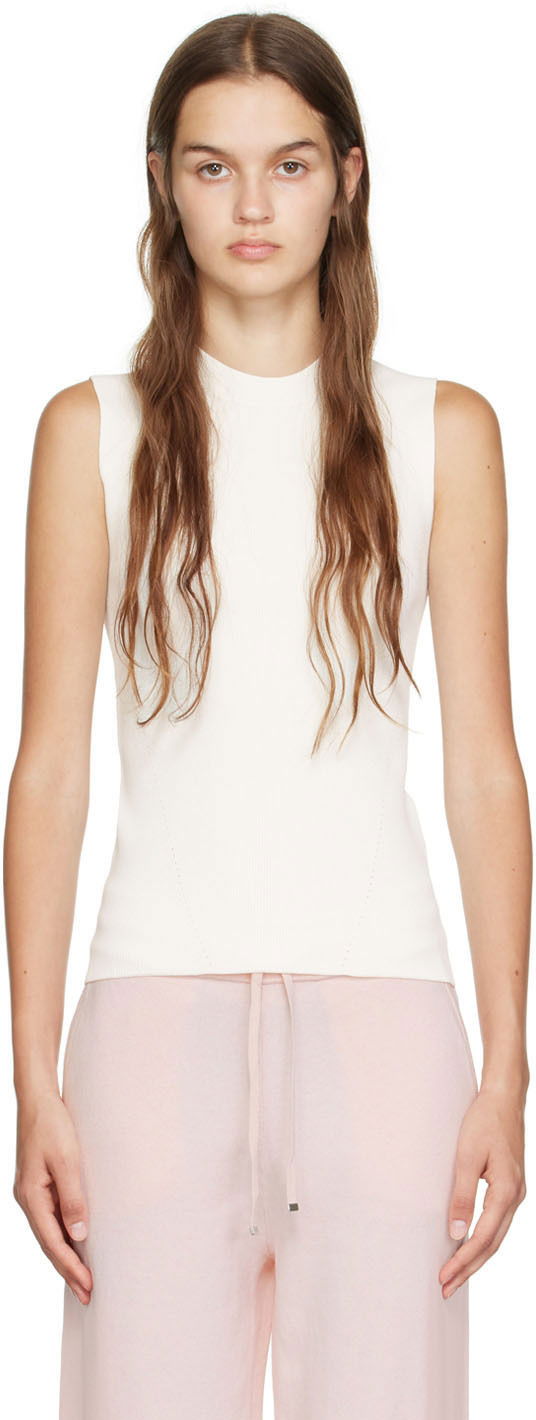 Majica brez rokavov BOSS Sleeveless Tank Top Bela | 50471663 10242275