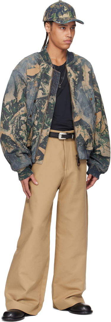 Bomber jakna Acne Studios Acne Studios Printed Denim Bomber Jacket Modra | B90807-, 3