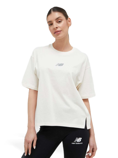 Majica New Balance Athletics Remastered Cotton Jersey Boxy T-Shirt Bela | WT31511GIE