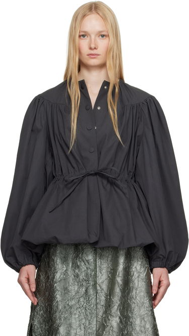 Srajce Dries Van Noten Dries Van Noten Drawstring Peplum Top Črna | 251-010501-1449, 0