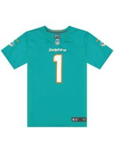 Dres Nike NFL Miami Dolphins Home Game Jersey Tua Tagovailoa 1 Turkizna | 67NM-MDGH-9PF-2NL