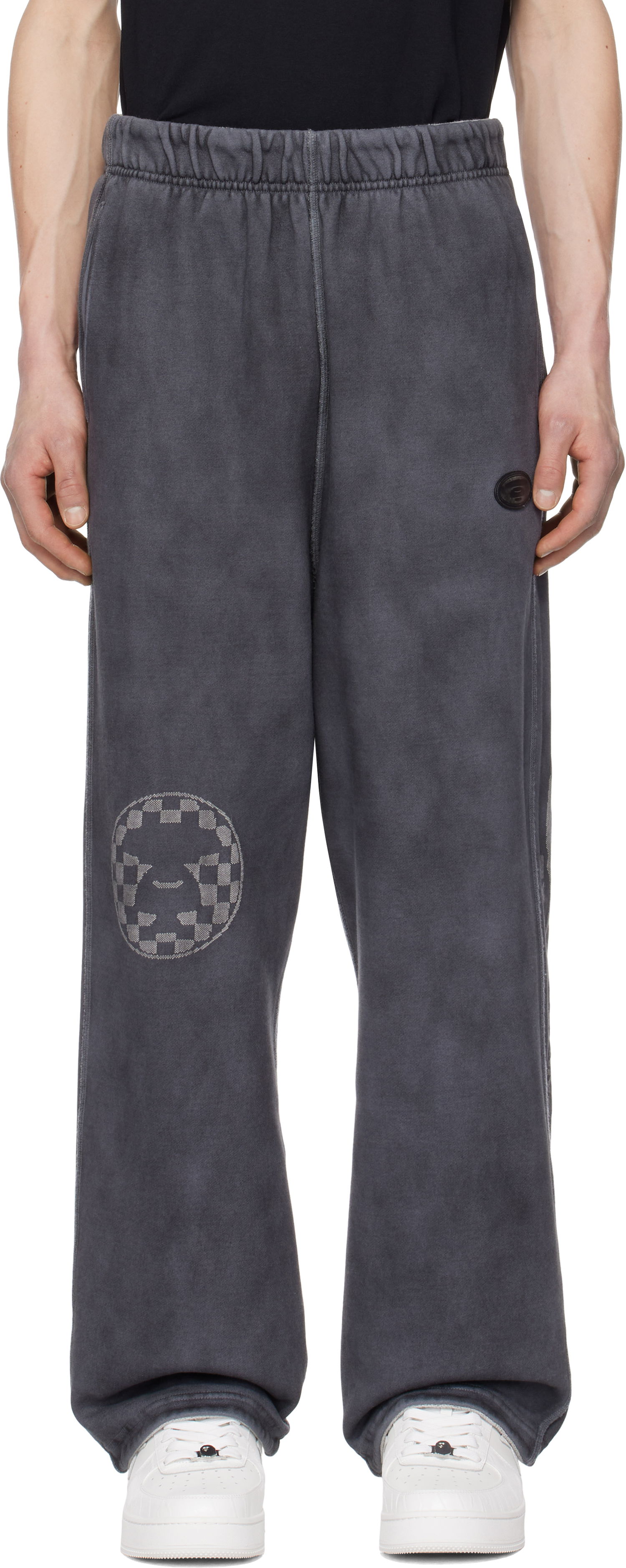Trenirka AAPE by A Bathing Ape AAPE by A Bathing Ape AAPE Main Reversible Sweatpants Siva | AAPPTMB645XXNBKL, 0