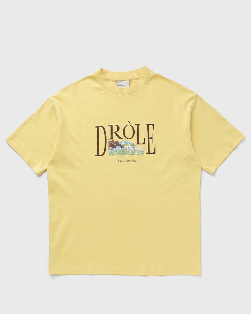Majica Drôle de Monsieur Drôle de Monsieur Le Tennis Court T-Shirt XXL Rumena | G-TS246-CO002-LYL