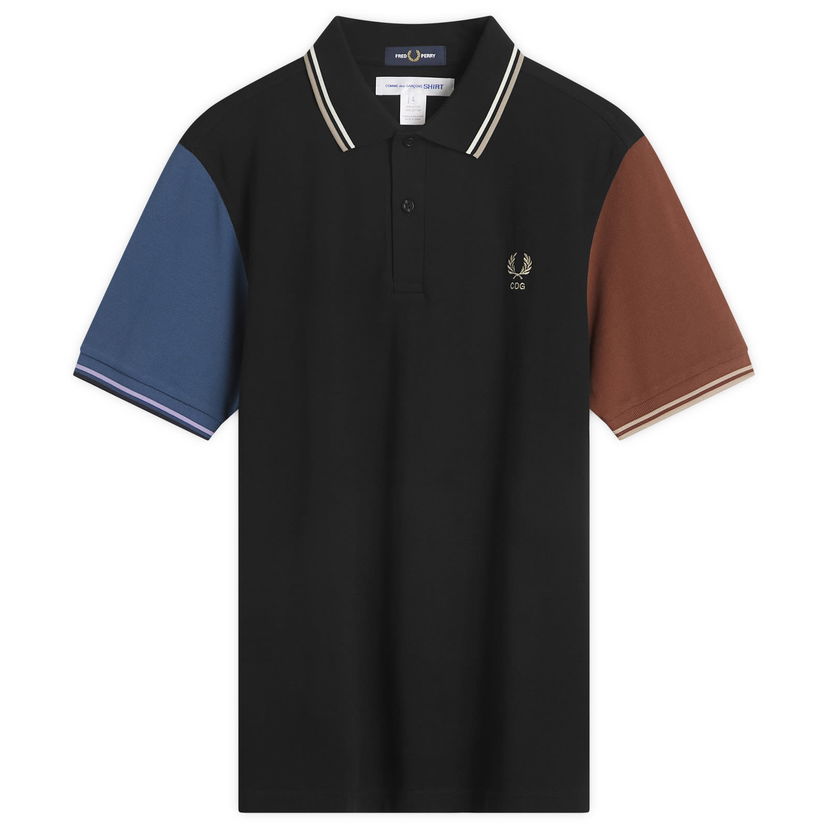 Polo majica Comme des Garçons SHIRT X Fred Perry Polo Shirt Črna | FP-T502-051-1