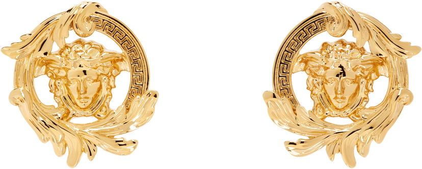 Uhani Versace Versace Medusa Barocco Earrings Kovinski | 1019023_1A00620_3J000