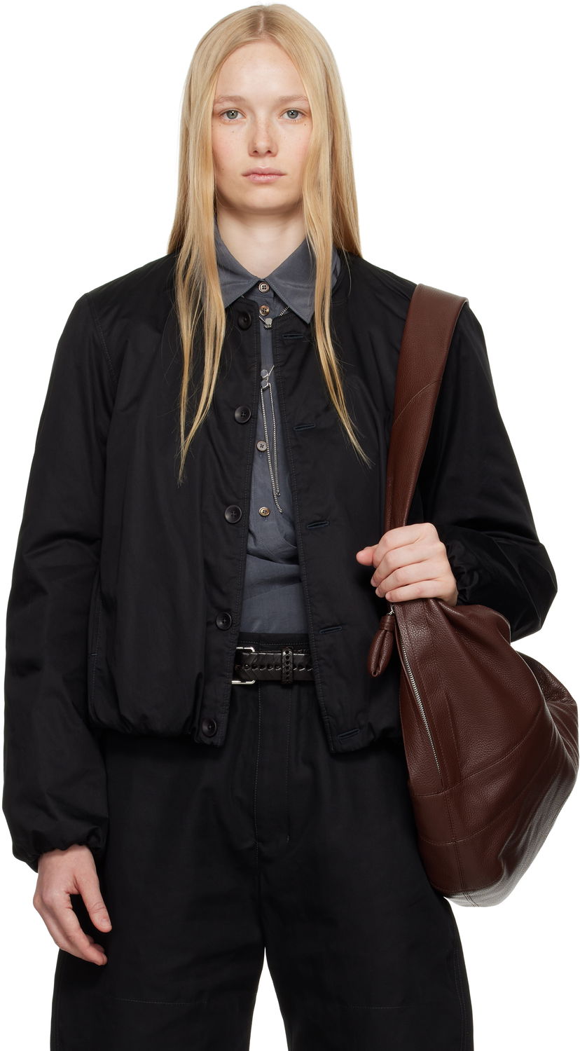 Bomber jakna LEMAIRE Lemaire Wadded Bomber Jacket Črna | OW1128 LF1207