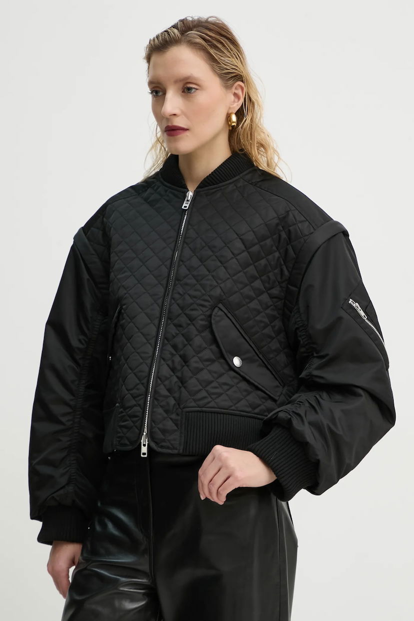 Bomber jakna STAND STUDIO Stand Studio Kezia Quilted Bomber Jacket Črna | 66377.8669