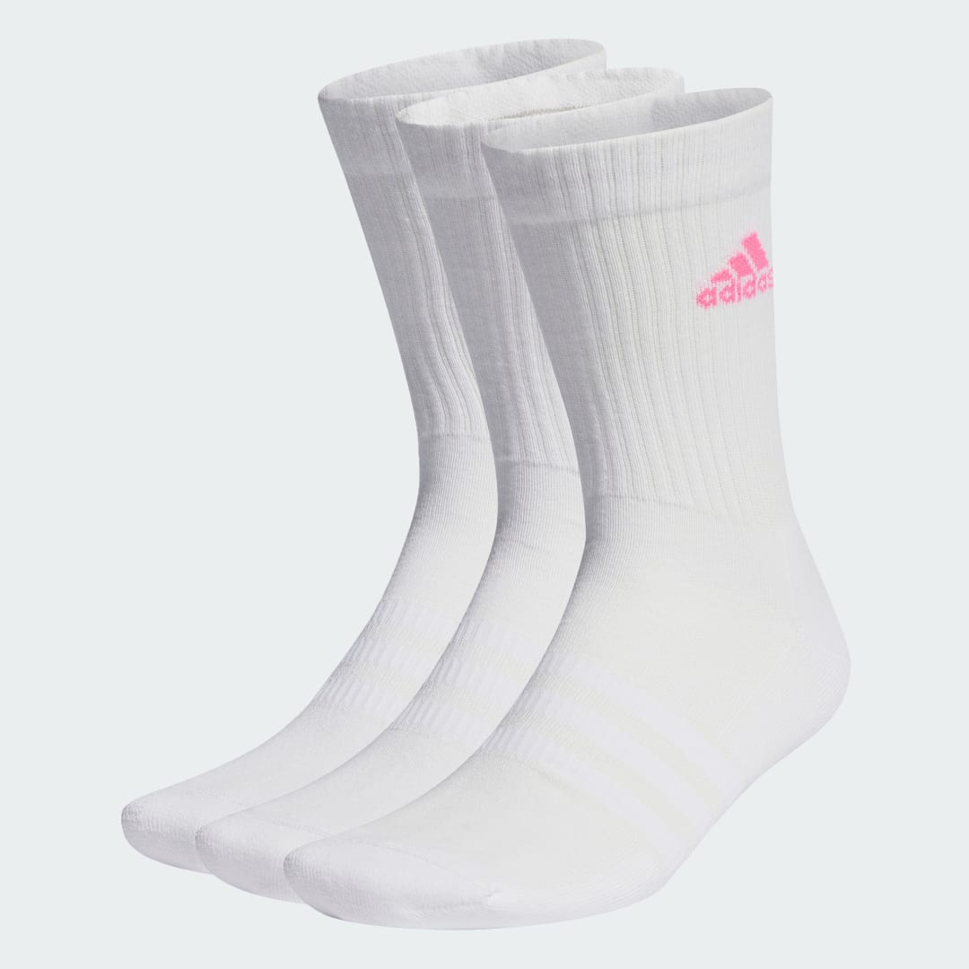 Nogavice adidas Performance Cushioned Crew Socks – 3 pairs Bela | IP2635, 0