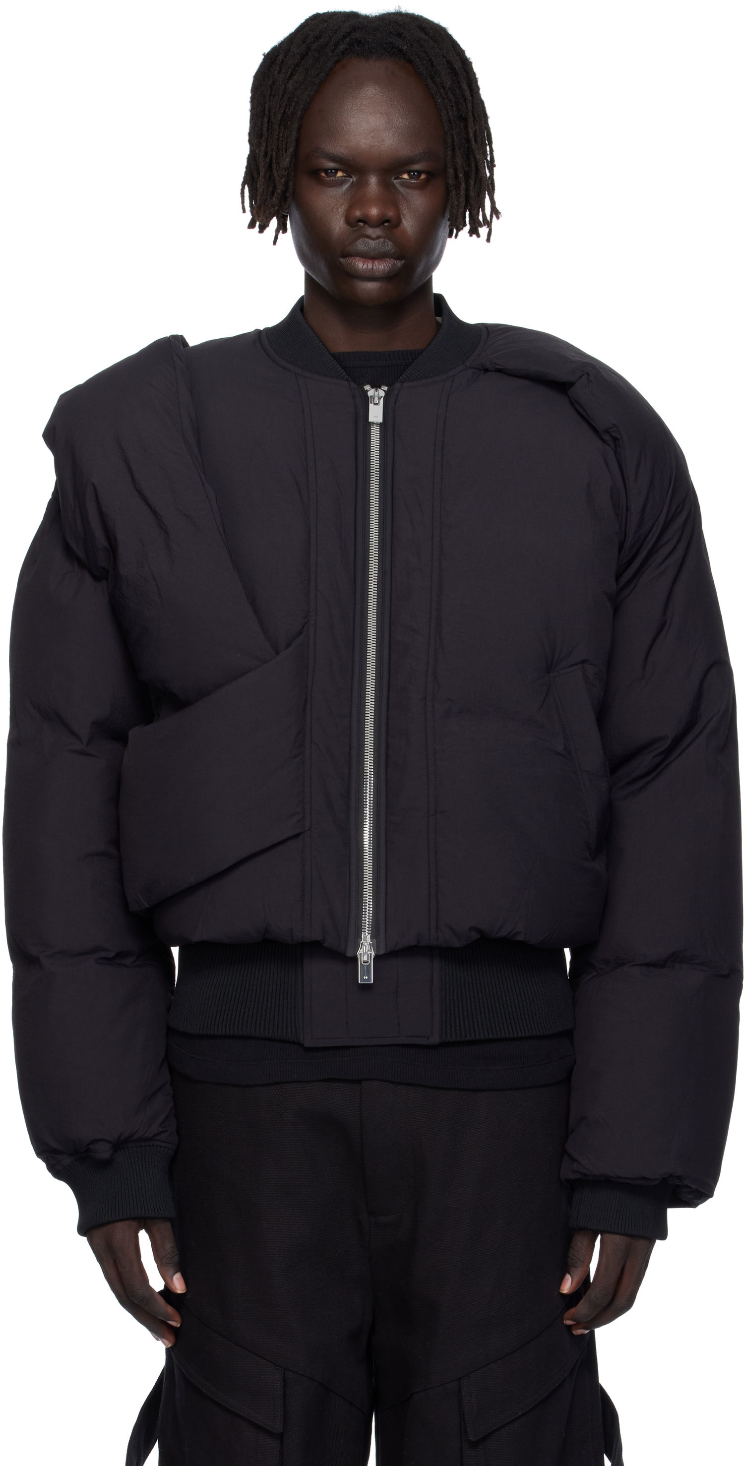 Bomber jakna HELIOT EMIL Heliot Emil Altair Puffer Bomber Jacket Črna | AW25_M_02_163_BLK01, 0