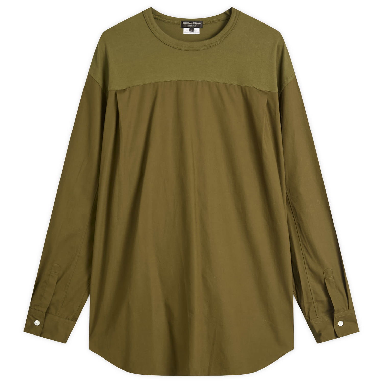 Majica Comme des Garçons Homme Plus Long Sleeve T-Shirt, Size Large Zelena | PP-B020-W25-3, 0