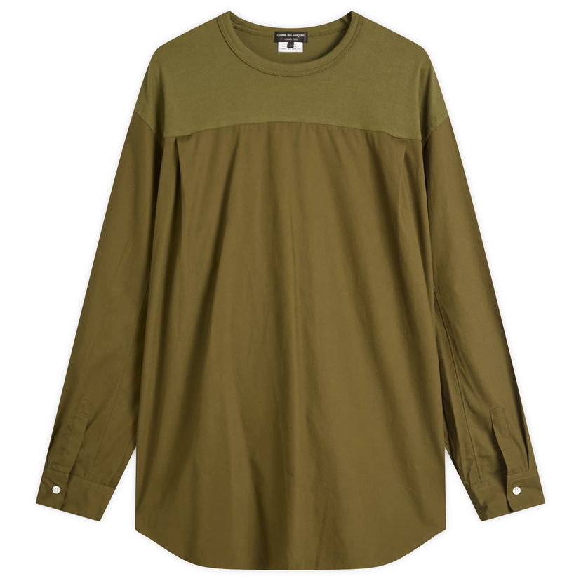 Majica Comme des Garçons Homme Plus Long Sleeve T-Shirt, Size Large Zelena | PP-B020-W25-3