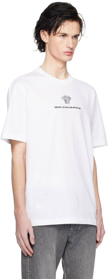 Majica Versace Embroidered Medusa Graphic T-Shirt Črna | 1013302_1A11054, 4