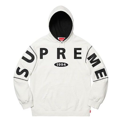 Pulover Supreme Supreme Spread Logo Hooded Sweatshirt Bela | SUP-FW19-041