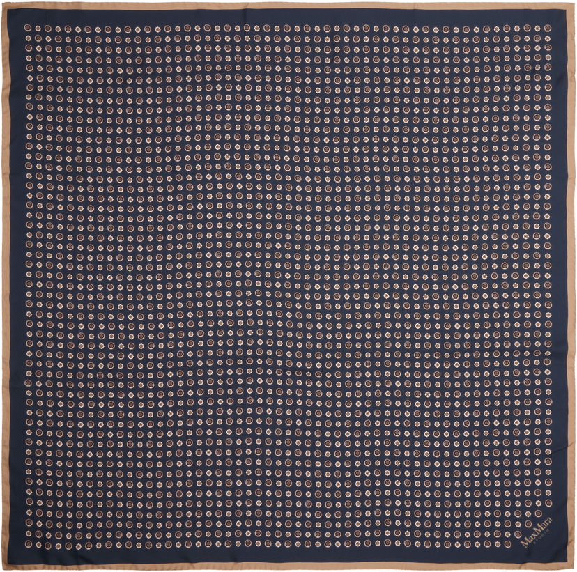 Šala Max Mara Max Mara Studio Lontra Silk Scarf Mornarica | 2526546011600