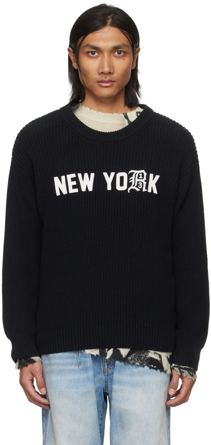 Pleteni pulover R13 R13 'New York' Knit Sweater Črna | R13WY199-Y016C