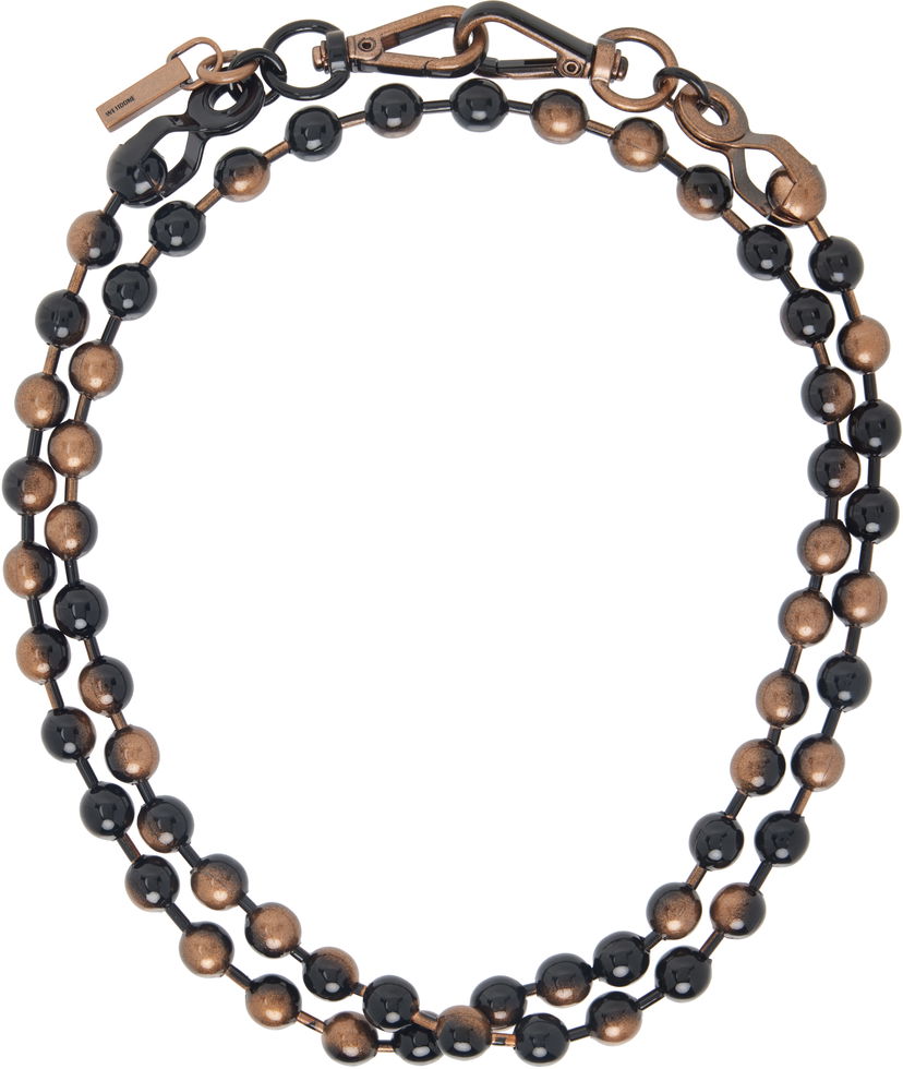 Ogrlica We11done We11done Ball Chain Necklace Črna | WD-AJ0-25-588-U-BK