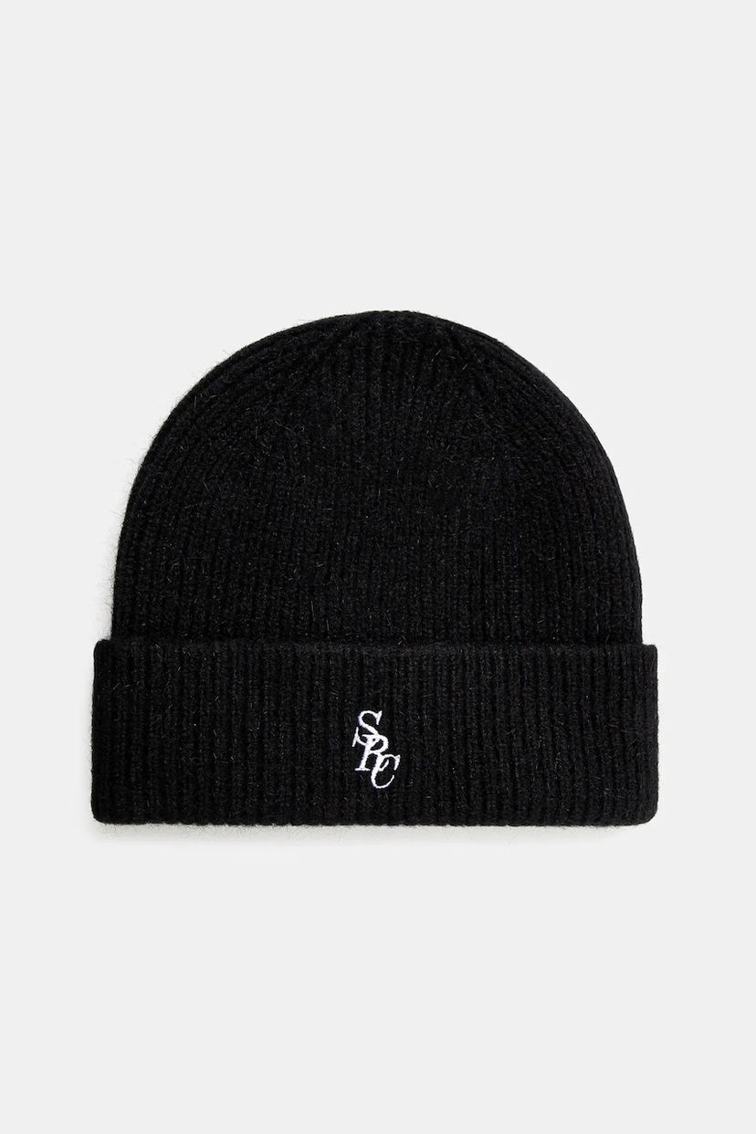 Beanie Sporty & Rich Sporty & Rich SRC Wool Beanie Črna | AC031514302BA01