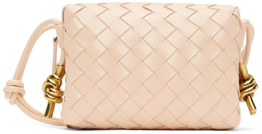 Torba za čez ramo Bottega Veneta Mini Loop Camera Bag Bež | 736125 V2GV1, 0