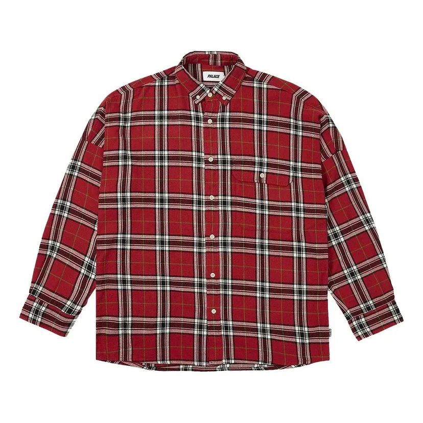 Srajce Palace Palace Lumber Yak Flannel Shirt Rdeča | P26SHT018
