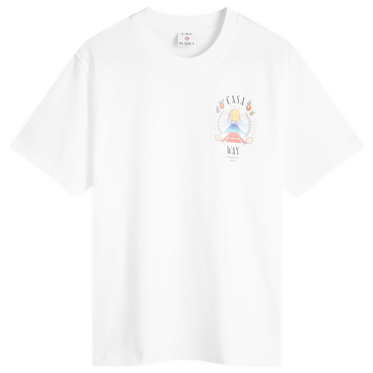 Majica Casablanca Casa Way Mountain Printed T-Shirt, Size Large Bela | WPF25-JTS-046-03, 1