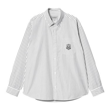 Srajce Carhartt WIP L/S Linus Shirt Bela | I033029_22A_XX, 0