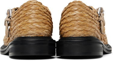 Nega čevljev Moschino Moschino Olivia Raffia Mary Jane Loafers Bež | MA10624C1M MX0 10A, 1