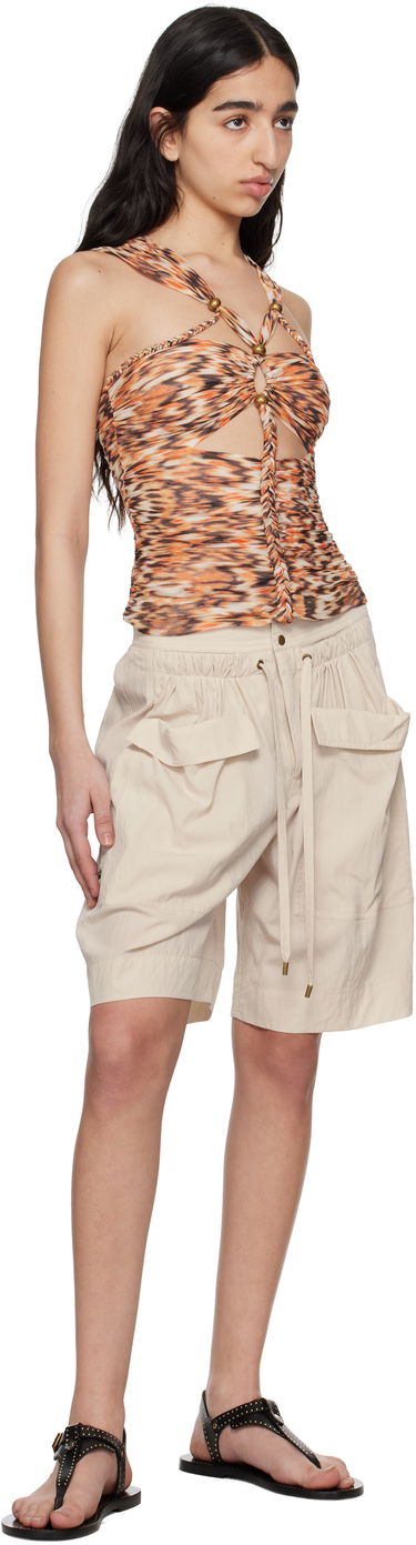 Krop-top ISABEL MARANT Isabel Marant Revon Cutout Halter Top Oranžna | HT0638FA-C2J05I, 3