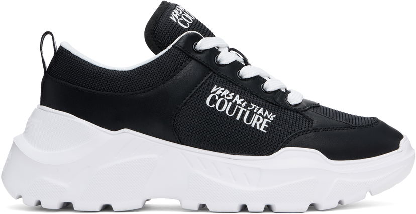 Superge in čevlji Versace Versace Jeans Couture Logo Speedtrack Črna | E78YA3SC1_EZSC52