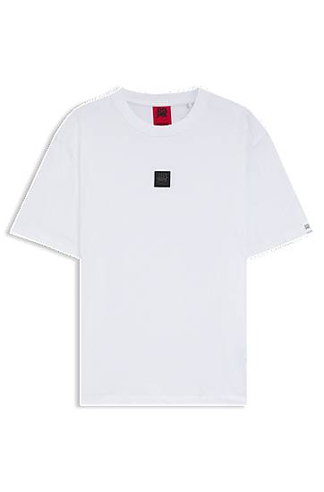 Majica BOSS HUGO x RB T-shirt with bull-graphic logo patch Bela | 50549304