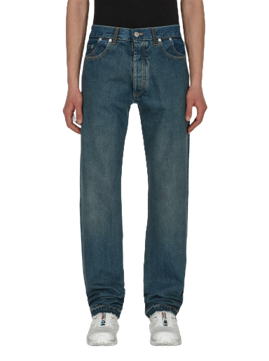 Kavbojke Maison Margiela Straight-Leg Faded Denim Pants Modra | S50LA0194S30561 979