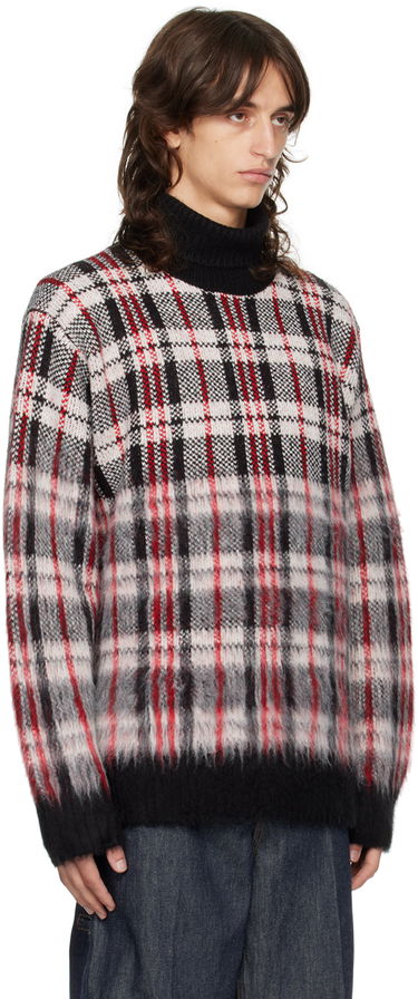 Pleteni pulover Helmut Lang Helmut Lang Brushed Plaid Turtleneck Sweater Večbarvna | O06HW798, 1