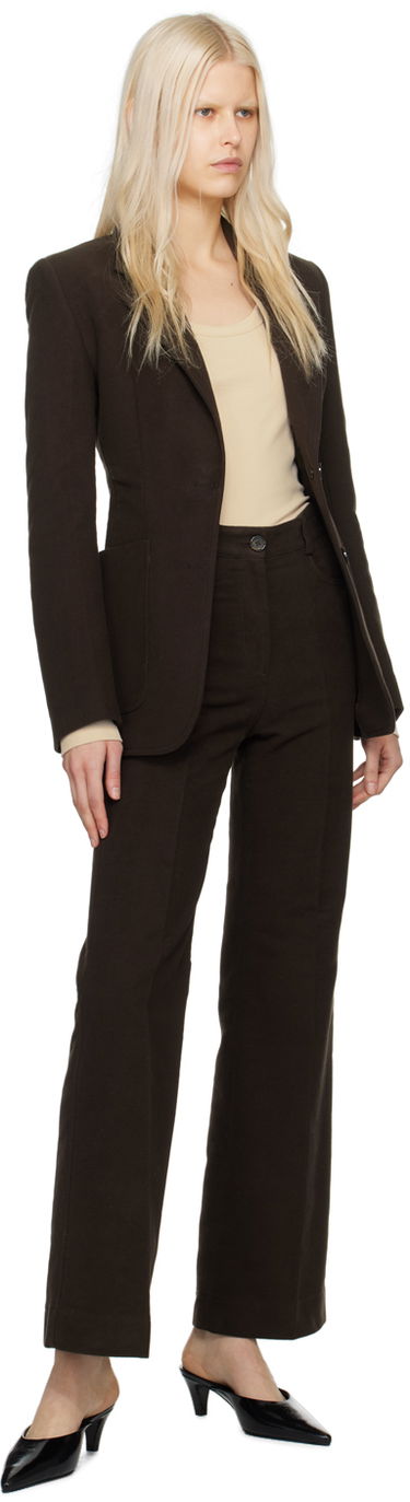 Hlače TOTEME TOTEME Flared Trousers Rjava | 241-WRB1058-FB0171, 3