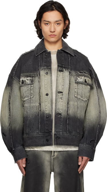 Jakna Feng Chen Wang Feng Chen Wang Gradient Denim Jacket Siva | FUS19JK03, 0