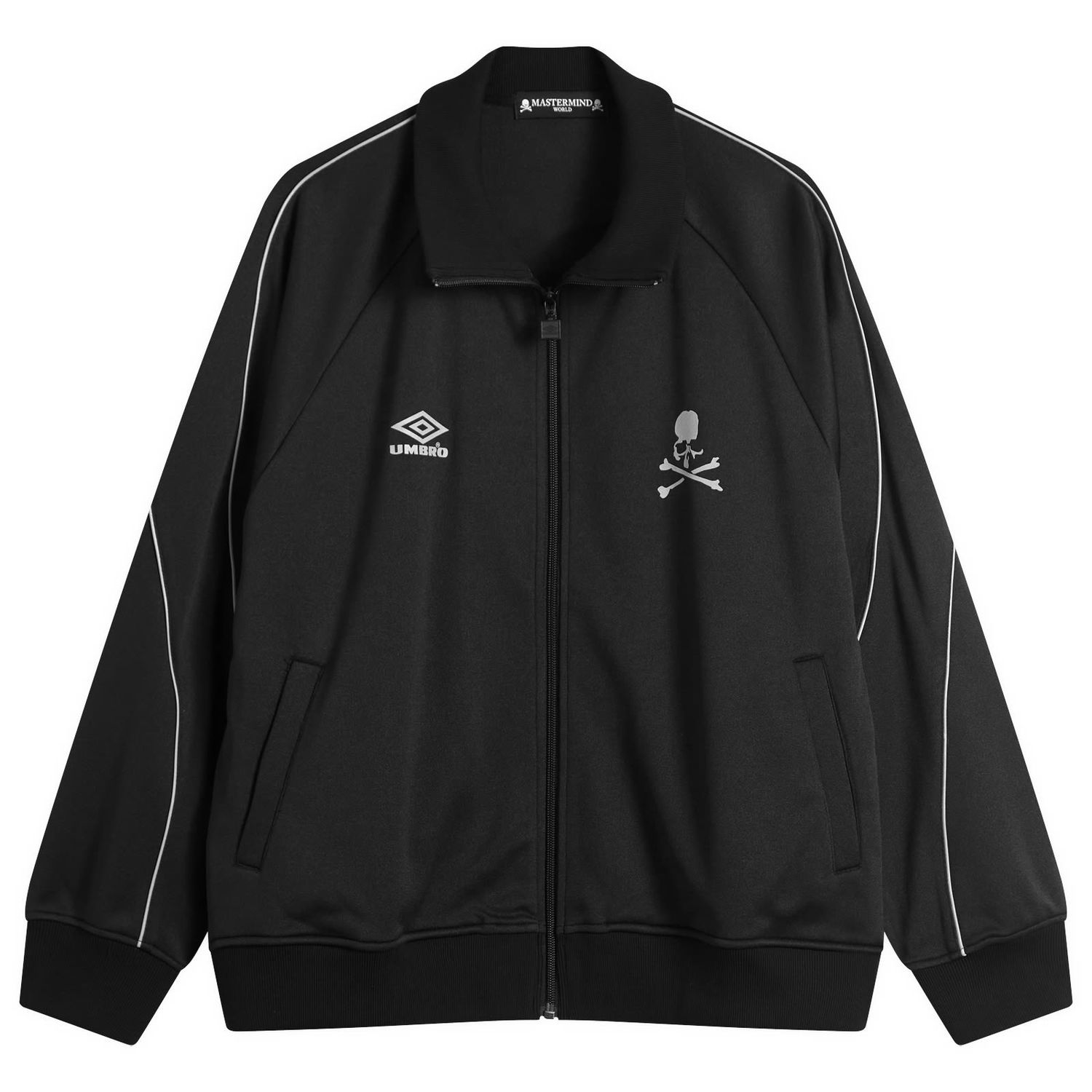 Jakna Mastermind WORLD MASTERMIND WORLD x Umbro Track Jacket, Size Large Črna | MW25C14-BL105-1, 0