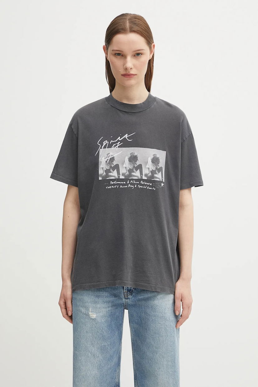 Majica Anine Bing Anine Bing Ashton Graphic T-Shirt Siva | A.08.11304