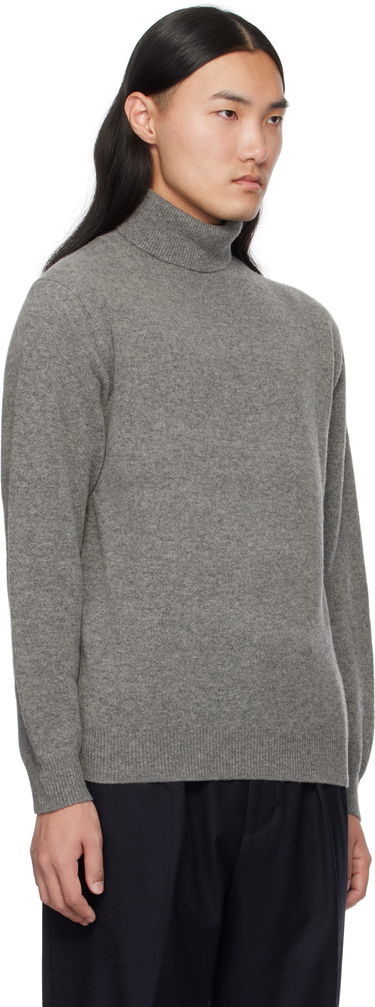 Pleteni pulover BEAMS BEAMS PLUS 9G Turtleneck Sweater Siva | 38150147156, 1