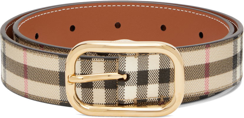 Pasovi Burberry Burberry Check Belt Bež | 8093830