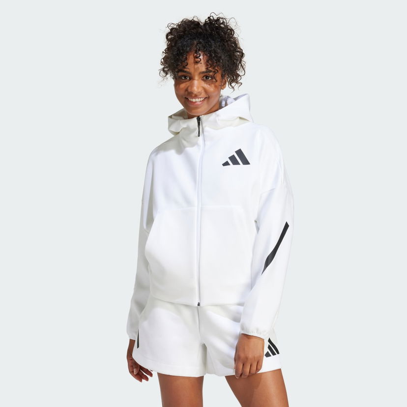 Pulover adidas Performance Z.N.E. Full-Zip Bela | JE7849