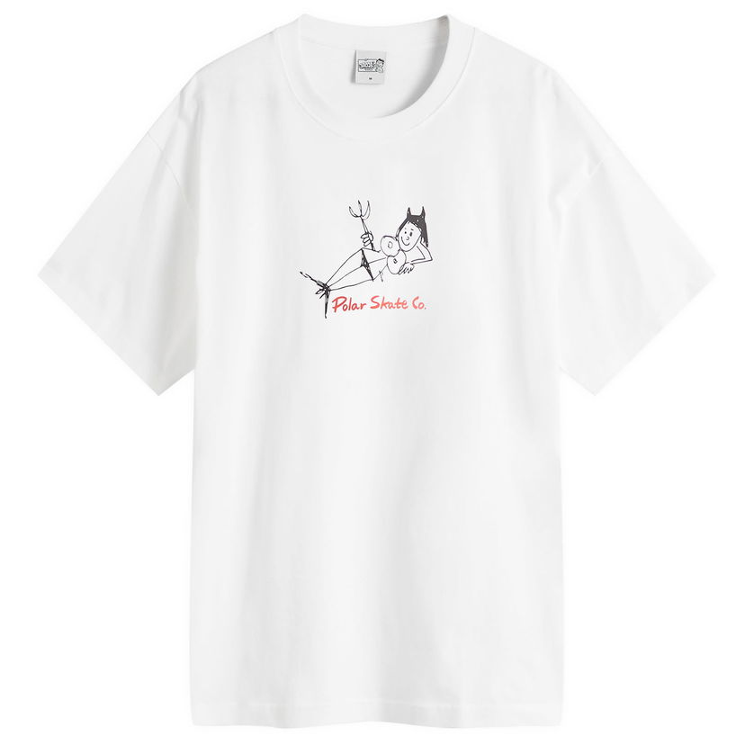 Majica Polar Skate Co. Devil Woman Tee Large Bela | PSC-CO-67
