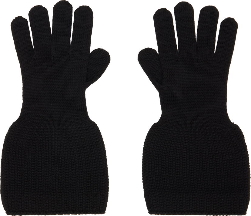 Rokavice Yohji Yamamoto YOHJI YAMAMOTO Knitted Gloves Črna | HL-W04-160
