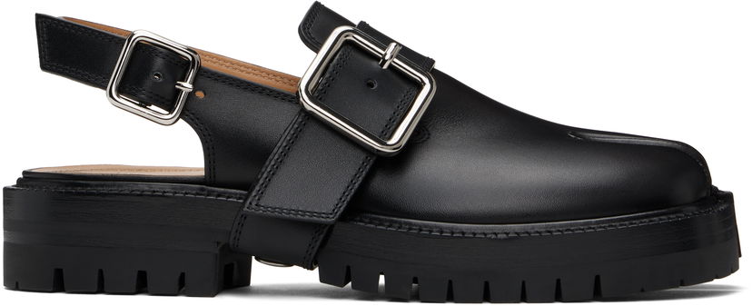 Modni dodatki Maison Margiela Maison Margiela Tabi County Slingback Loafers Črna | S58WP0283 P3292