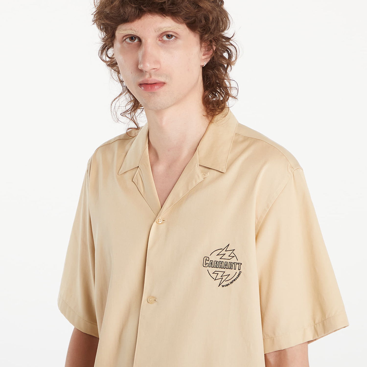 Srajce Carhartt WIP Short Sleeve Ablaze Shirt UNISEX Bež | I033690.2BKXX, 1