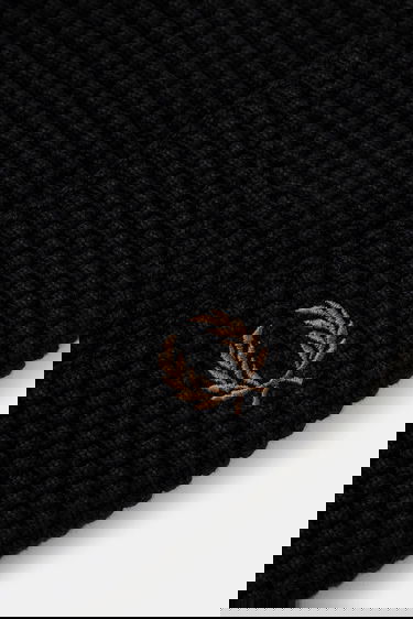 Beanie Fred Perry Fred Perry Waffle Beanie Črna | C1137 102, 4