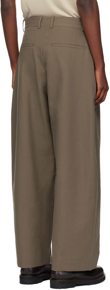 Hlače Studio Nicholson Studio Nicholson Line Pleated Trousers Zelena | LINE SNM - 1185, 2