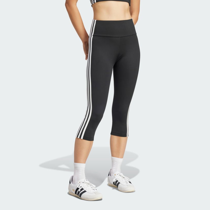 Pajkice adidas Performance Adicolor 3-Stripes Capri Leggings Črna | JD5019